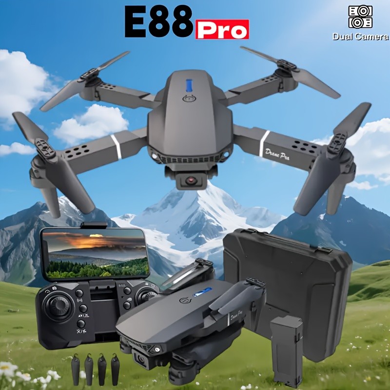 New 2025 Professional RC Drone with Dual Camera & Folding Design, App-Controlled with Height Hold, -Compatible Suitable for Aerial, Indoor/Outdoor FPV Drone
