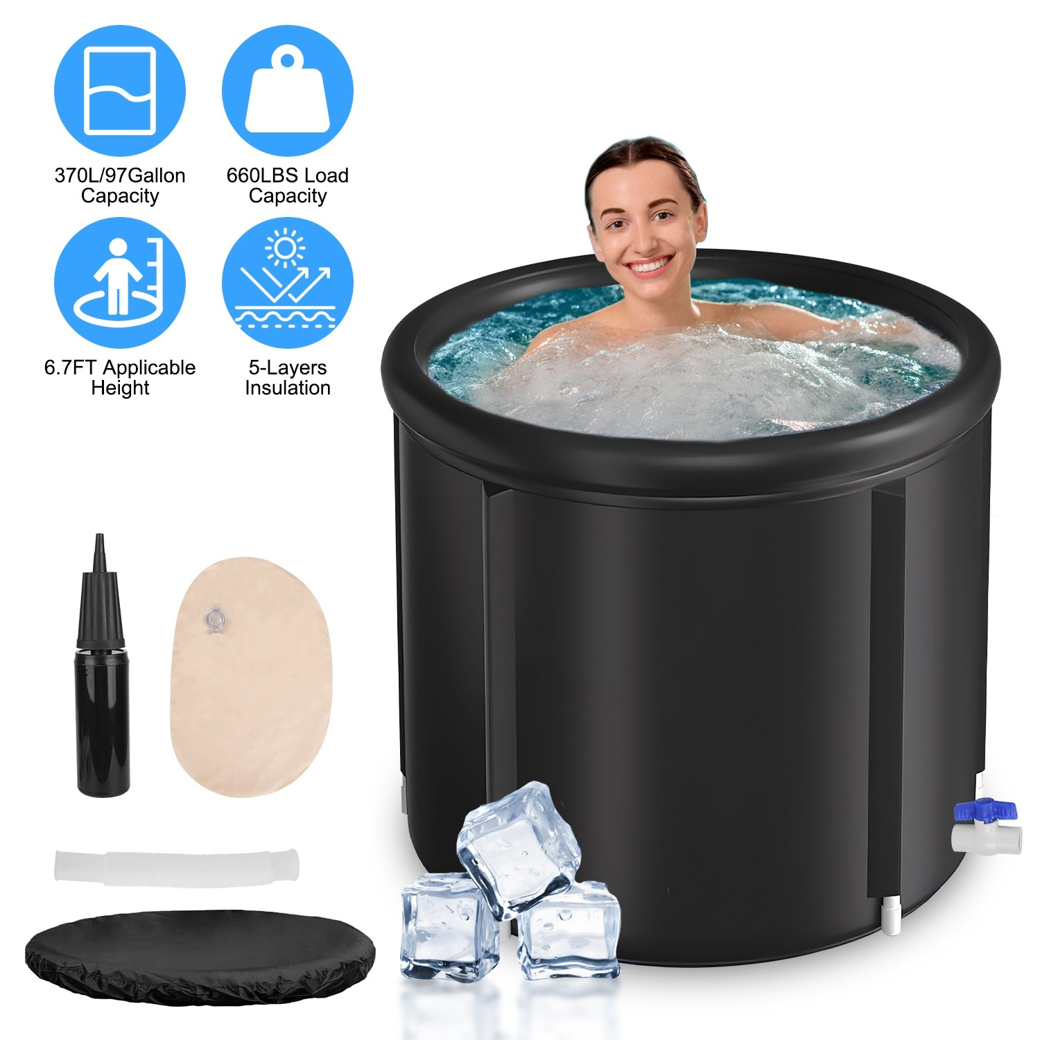 Portable Ice Bathtub