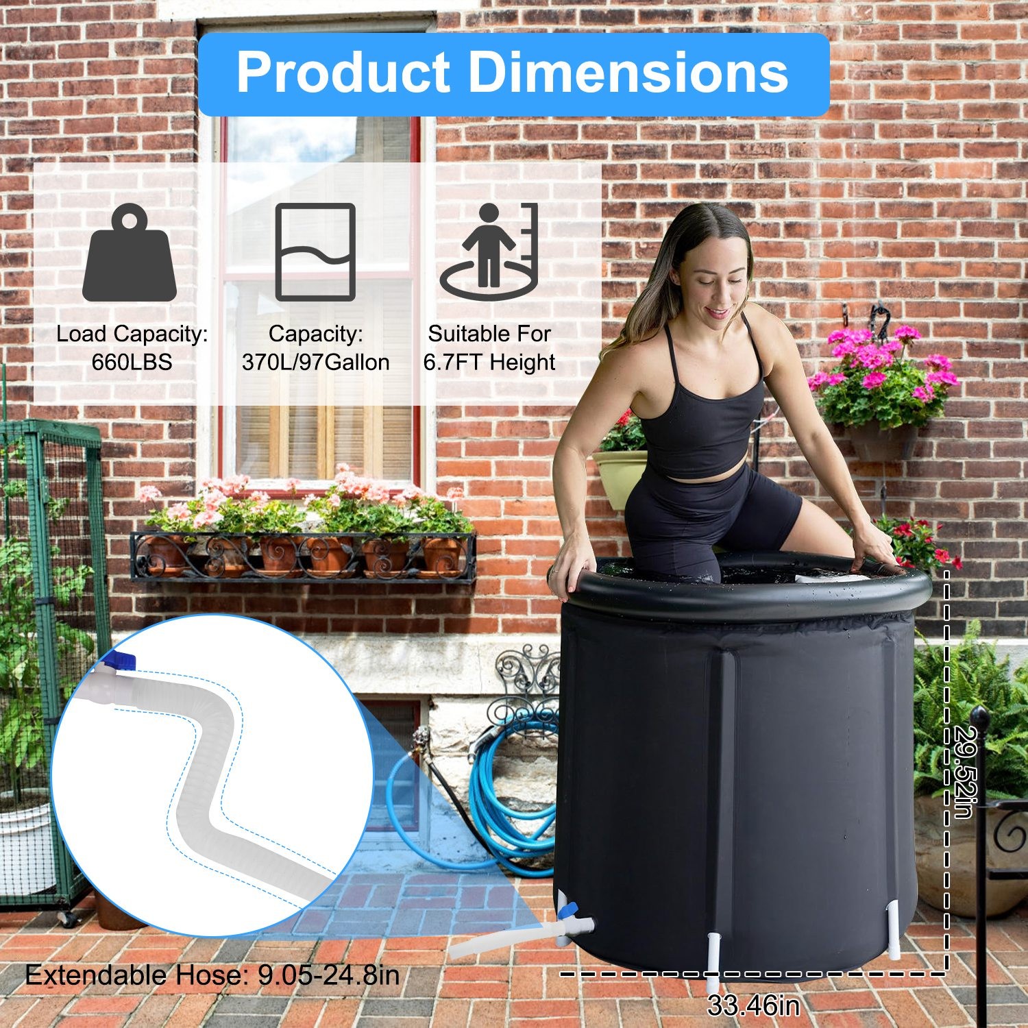 Portable Ice Bathtub