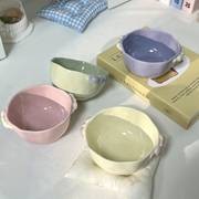 ITECHJOY 4pcs Macaron Colored Cute Bowls Add a Touch of Charm to Your Dining Experience