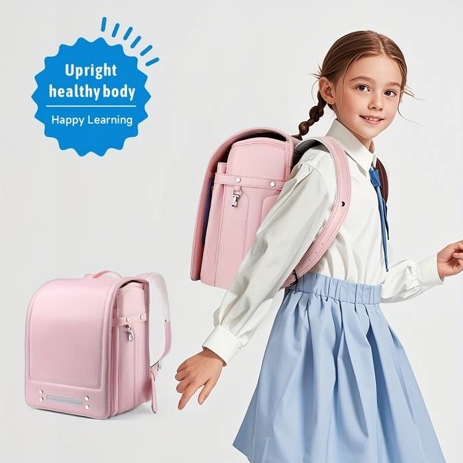 SWICKY Japanese College Style Synthetic Leather Backpack A Versatile and Durable Backpack for Everyday Use