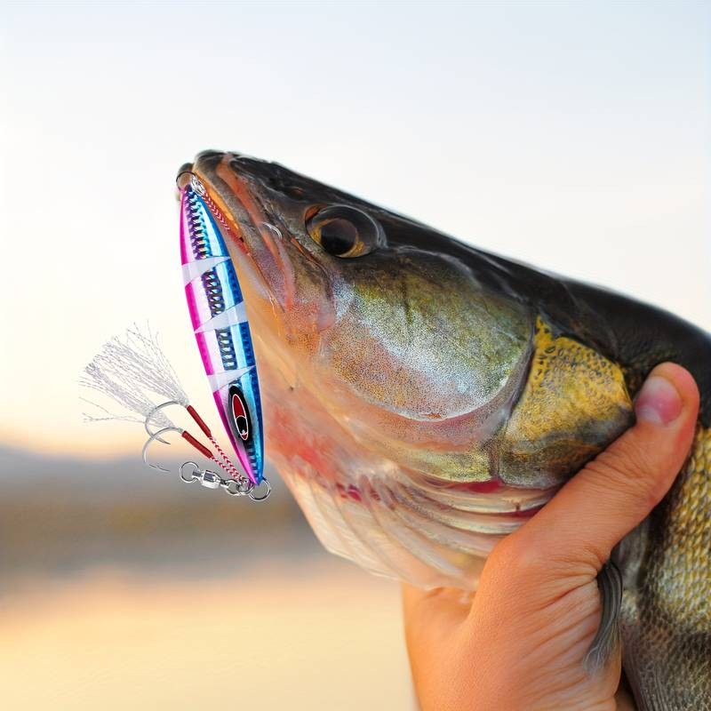 Goture 3pcs Glow-in-the-Dark Slow Casting Jig Versatile Fishing Lures for Saltwater and Freshwater Fishing