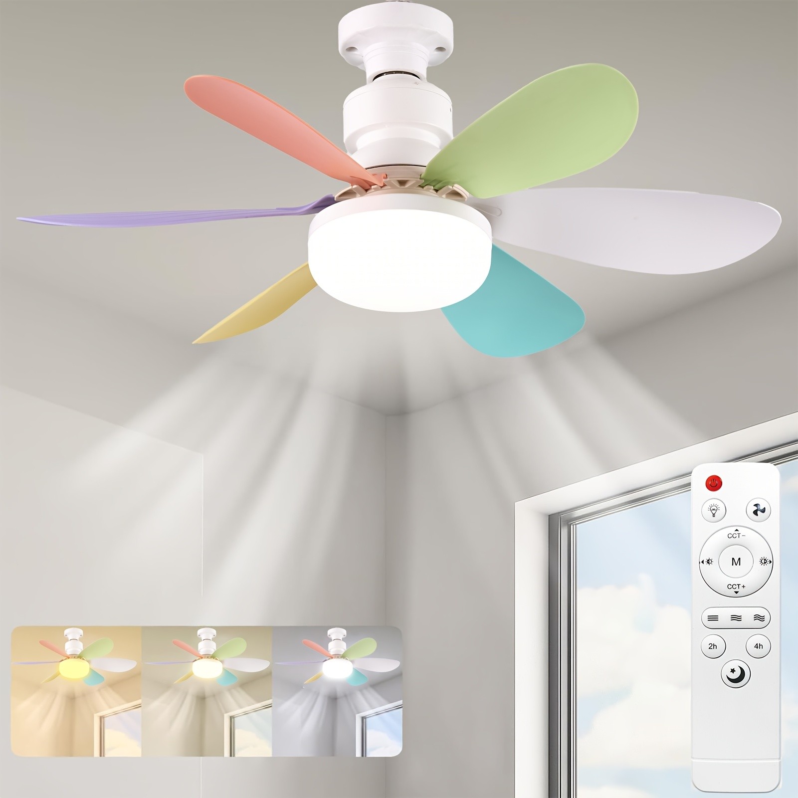 XBATE Smart Ceiling Fan Light with Remote Control