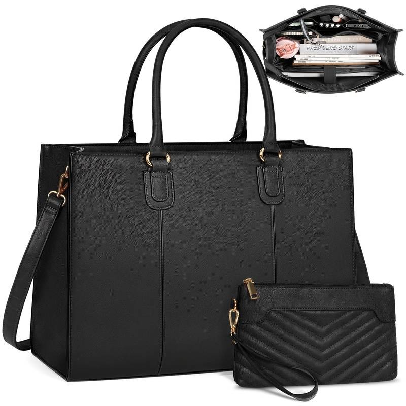 NEWHEY Womens 39.62cm Laptop Tote Bag Stylish, Lightweight Tote for Work, Travel, and Daily Commute