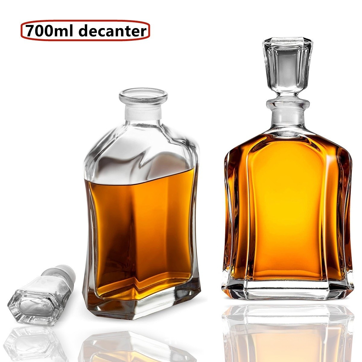 Glass Whiskey Bottles