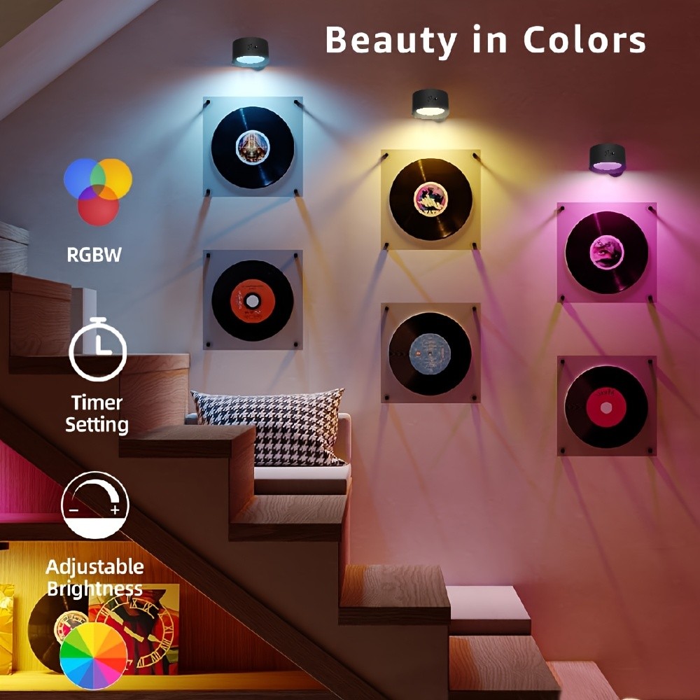 GVTCO Indoor Rechargeable LED Wall Light