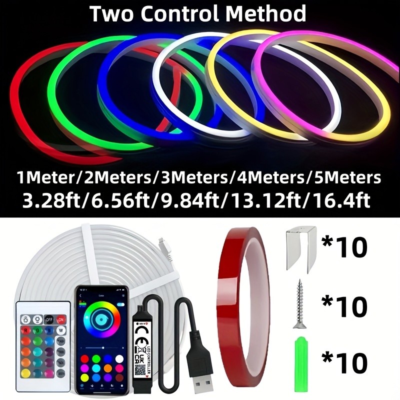 LTG-GEE 5V 5.0meter RGB Neon LED Strip Lights