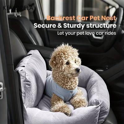 KEMORELA Car Seat for Cats & Small Dogs  Comfortable and Secure Travel Solution for Your Pet