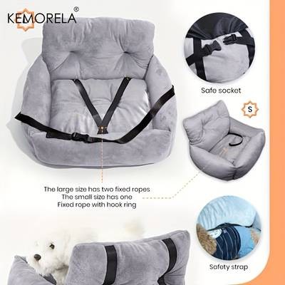 KEMORELA Car Seat for Cats & Small Dogs  Comfortable and Secure Travel Solution for Your Pet