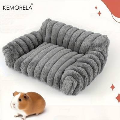 KEMORELA Ultra-Soft Plush Small Pet Nest Cozy, Comfortable Bed for Small Pets Like Rabbits and Hamsters