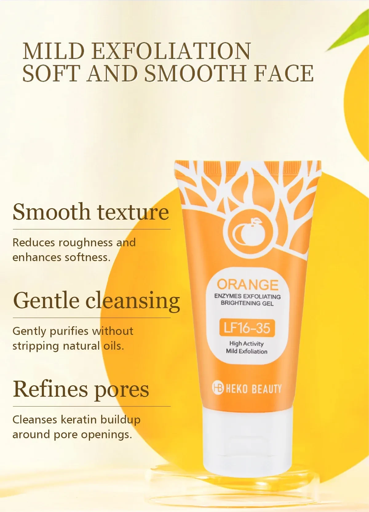 Heko Beauty Orange Enzymes Exfoliating Brightening Gel