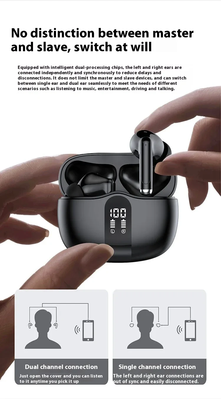 MOQ2000 Noise Canceling Sports Bluetooth Headset In-Ear