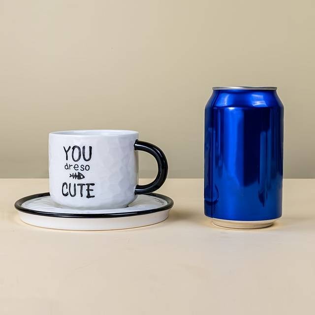 1pc 200ml/6.7oz Japanese Lovely Ceramic Hidden 3D Cat Inside Cup and Saucer  A Whimsical and Practical Gift for Cat Lovers