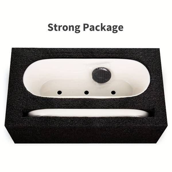 1pc Oval Ceramic Planter Pot with Drainage Hole Saucers  Stylish Planter for Succulents, Herbs, and Cactus