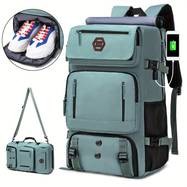 Mens Travel Backpack  Womens Carry-On Daypack for Hiking & Outdoor Sports with Shoe Compartment