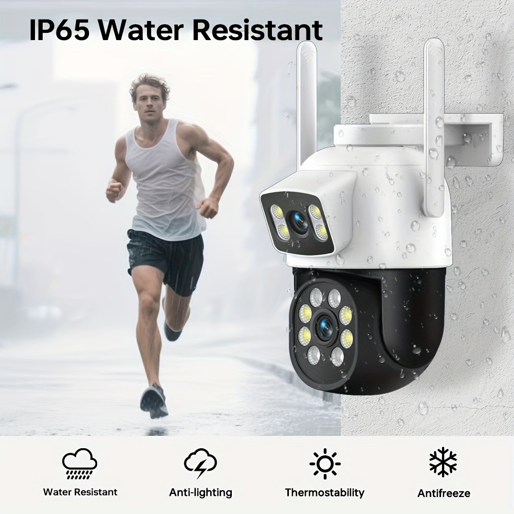 Dual Lens Security Cameras Outdoor/Indoor