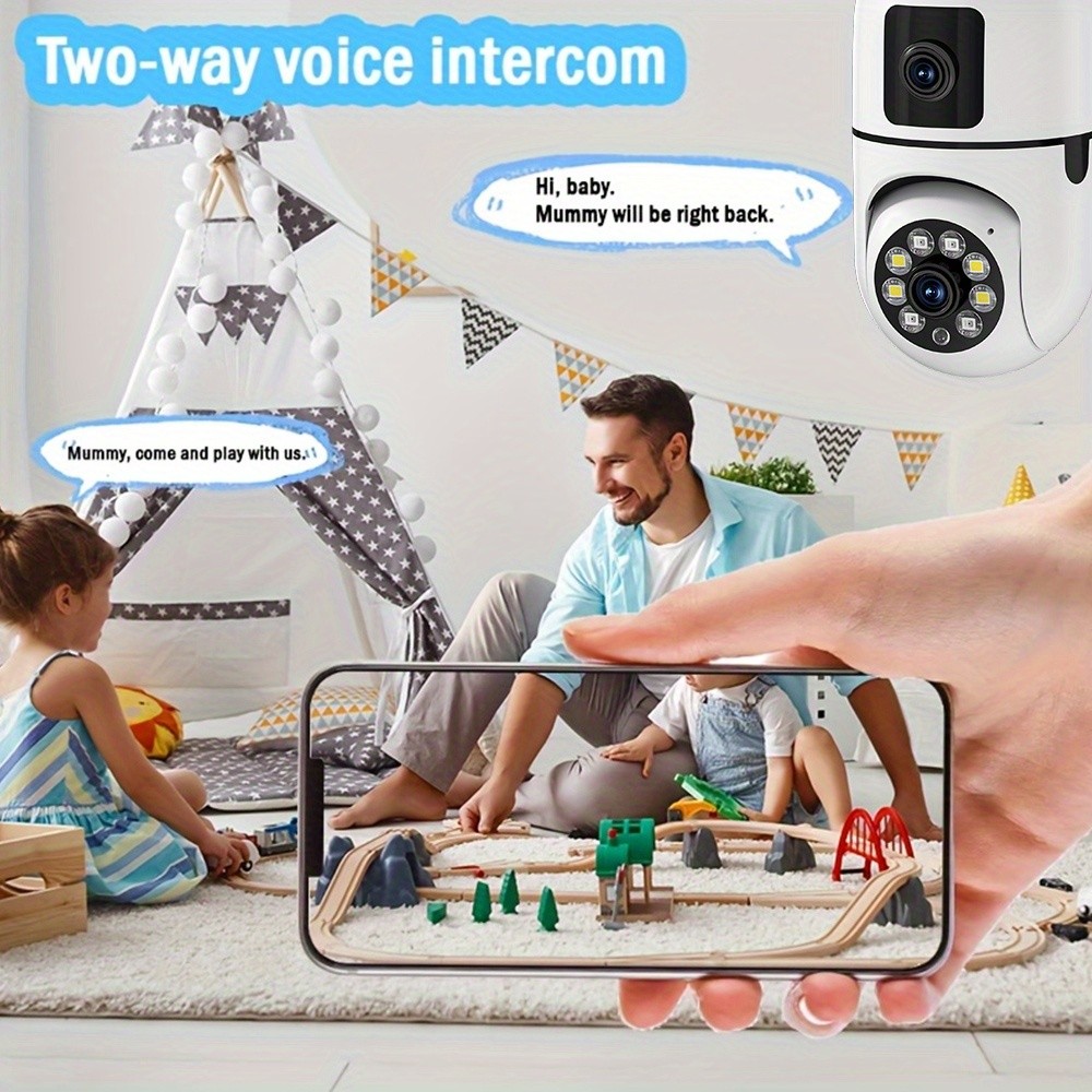 Dual Lens WiFi Security Light Bulb Camera