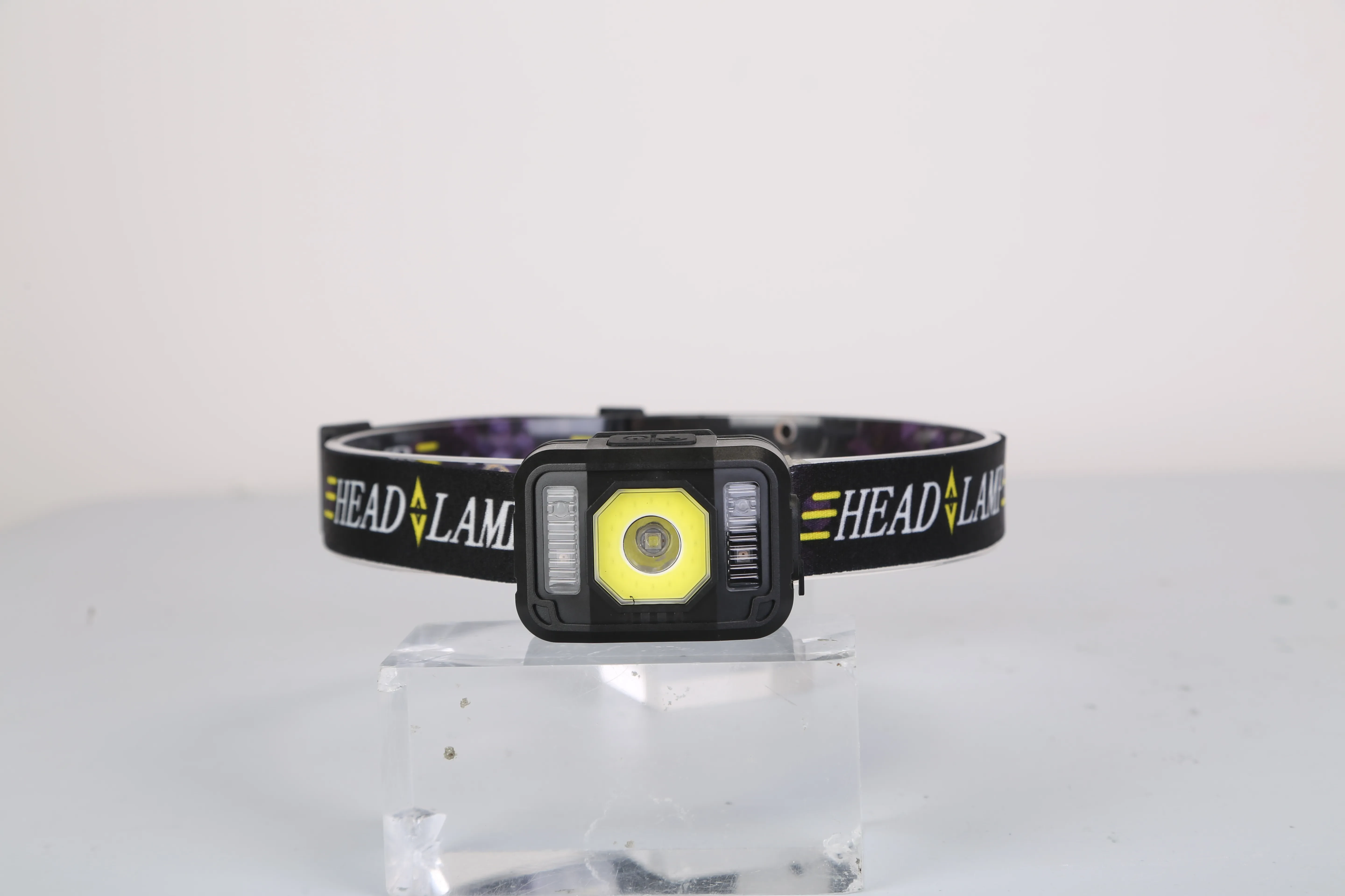 2Packs Rechargeable Motion Sensor Headlamp 6 Light Modes COB XPG Headlight Torch Flashlight For Fishing Running Camping Hiking