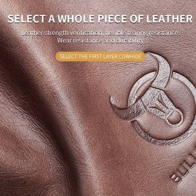 BULLCAPTAIN Men's Genuine Leather Messenger Bag  Vintage, Multi-Functional, Large-Capacity Briefcase for Travel & Outdoor