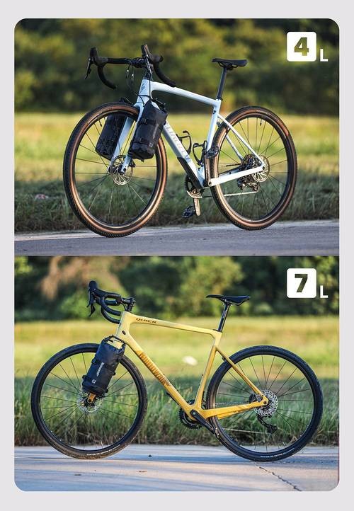 Rhinowalk Bike Front Fork Bag 4L-7L  Bicycle Frame Pack for Travel Luggage with Base and Dry Bag