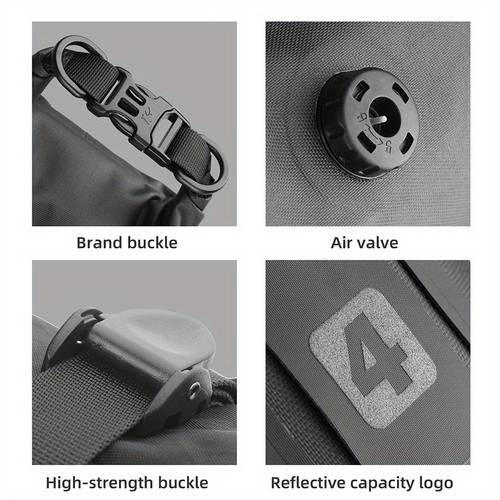 Rhinowalk Bike Front Fork Bag 4L-7L  Bicycle Frame Pack for Travel Luggage with Base and Dry Bag