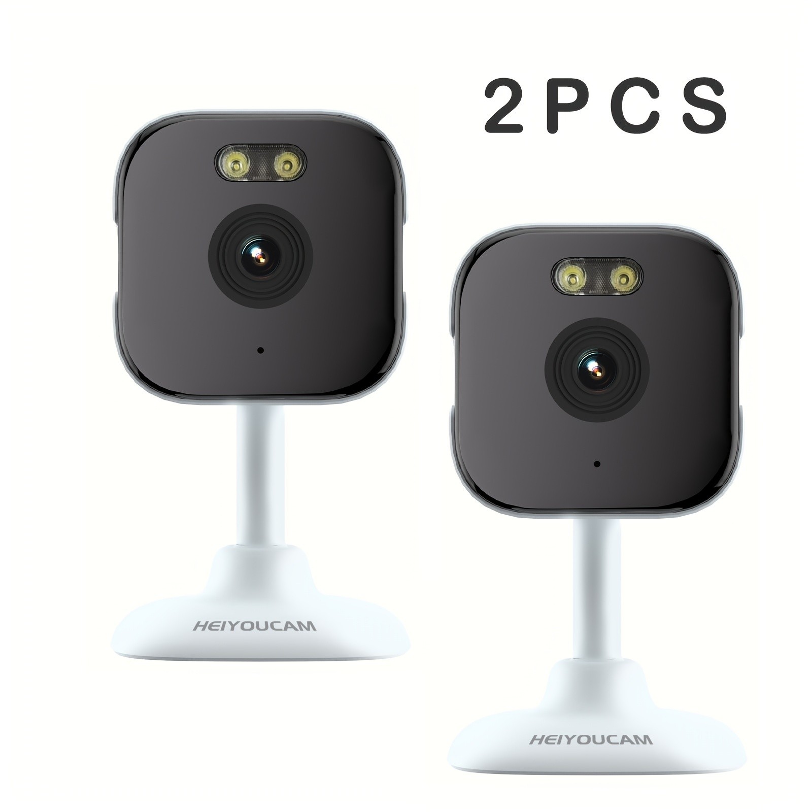 2pcs HEIYOUCAM 3MP Full HD Surveillance Cameras