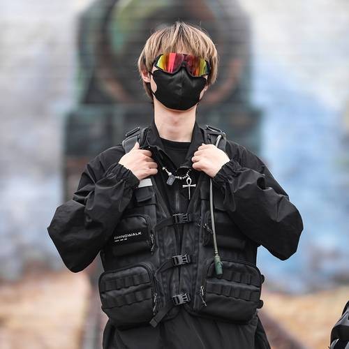 Rhinowalk Motorcycle Riding Vest  Adjustable Strap, Durable Polyester, Portable Outdoor Travel Backpack for Motorcycle Riders