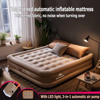 Mountainhiker Air Cushion Outdoor Portable Fully Automatic Sleeping Pad  Self-Inflating for Camping, 2-3 People Capacity