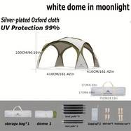 Mountainhiker Outdoor Camping Silvery-Plated Canopy Tent Anti-Ultraviolet Self-Driving Sunshade Dome Tent for 3-10 People