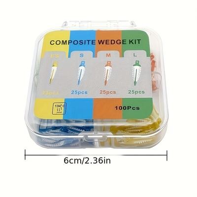 100pcs Cross Section Matrix System Filling Inlay Tool  High Pressure Molding Composite Adaptive Gap Insertion Tool for Composite Material Repair