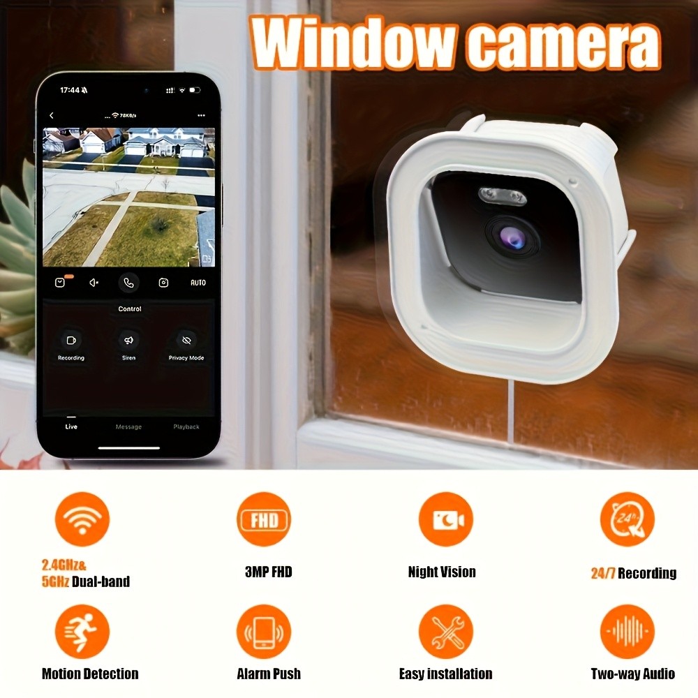 2-Pack Window Camera 3MP