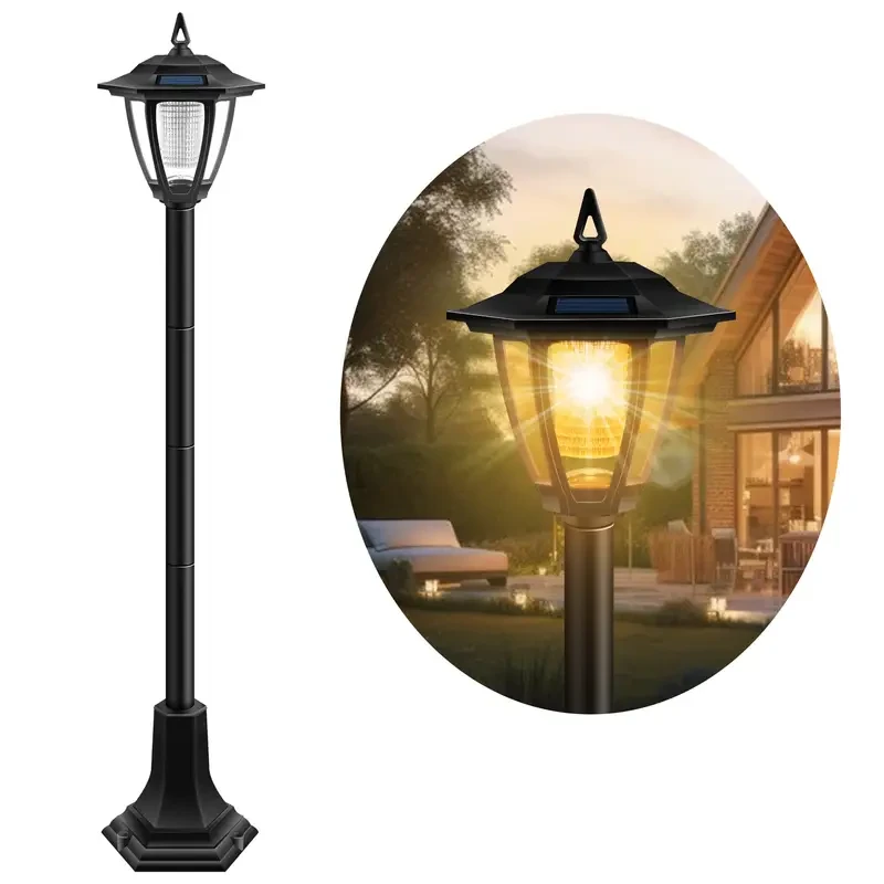 Solar Pathway Light - Retro Solar Garden Light for Outdoor Yard, Patio, Walkway, and Driveway