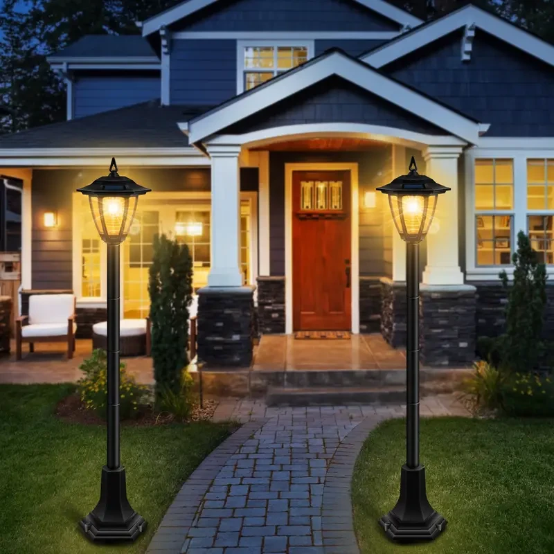 Solar Pathway Light - Retro Solar Garden Light for Outdoor Yard, Patio, Walkway, and Driveway