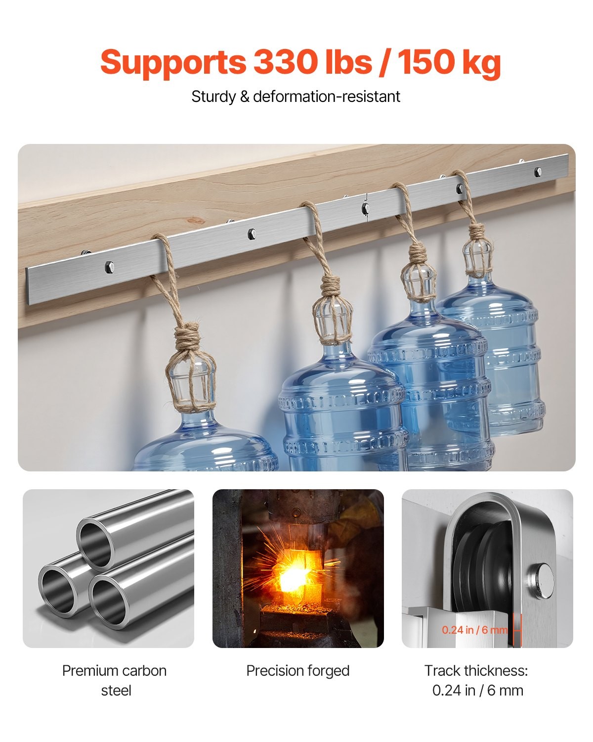 Heavy Duty Sliding Barn Door Hardware