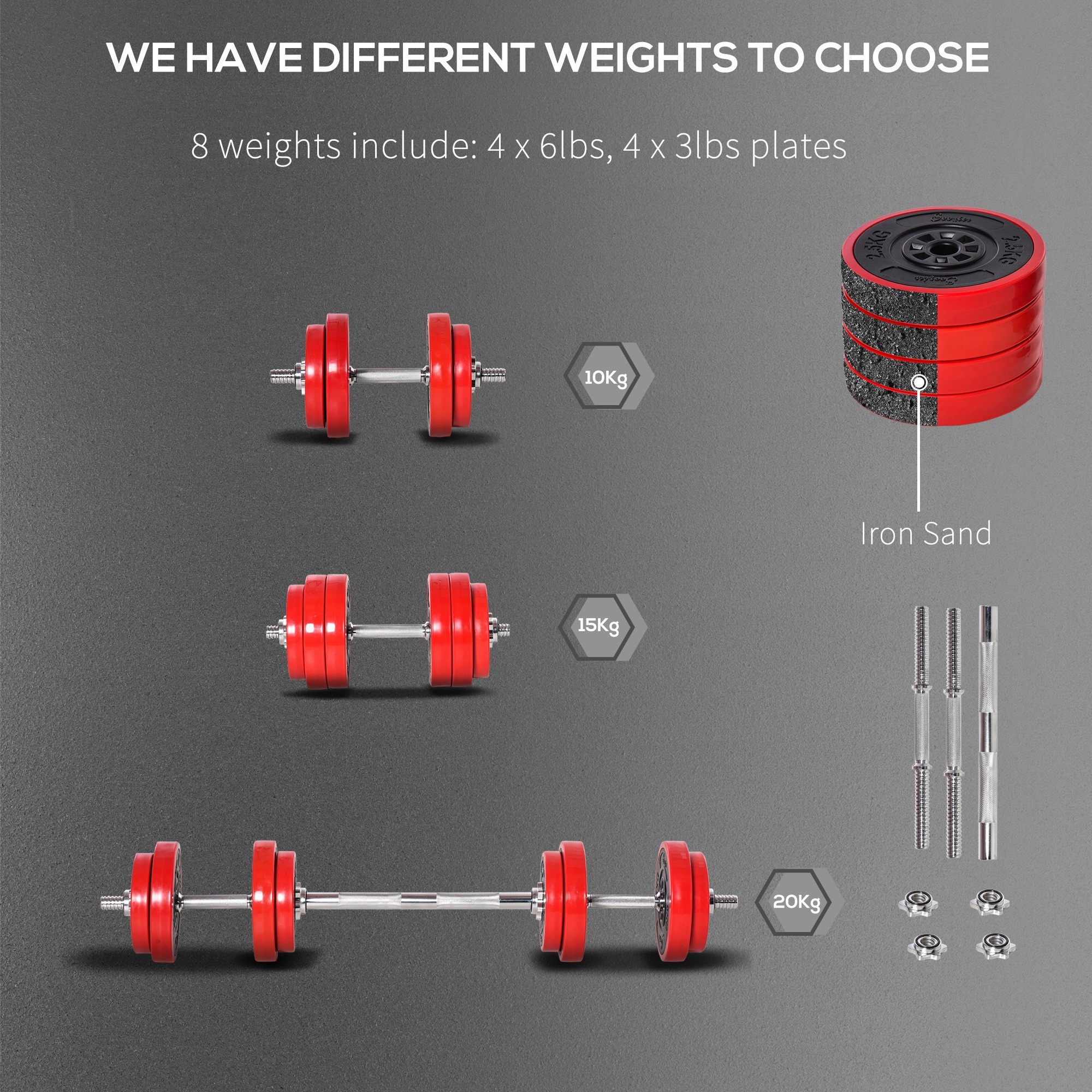 Adjustable Dumbbells Set
