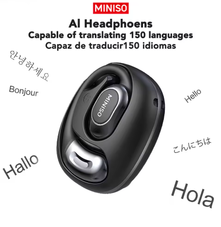 MINISO MS156 Bluetooth V5.4 Earphones  AI Wireless Headphones with Mic, Button Control, and Noise Reduction for Clear Sound