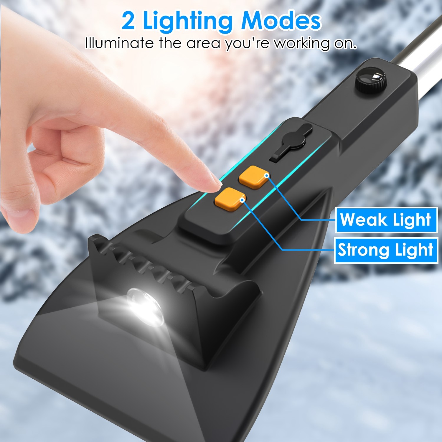 3 In 1 Car Snow Removal Shovel with Lights
