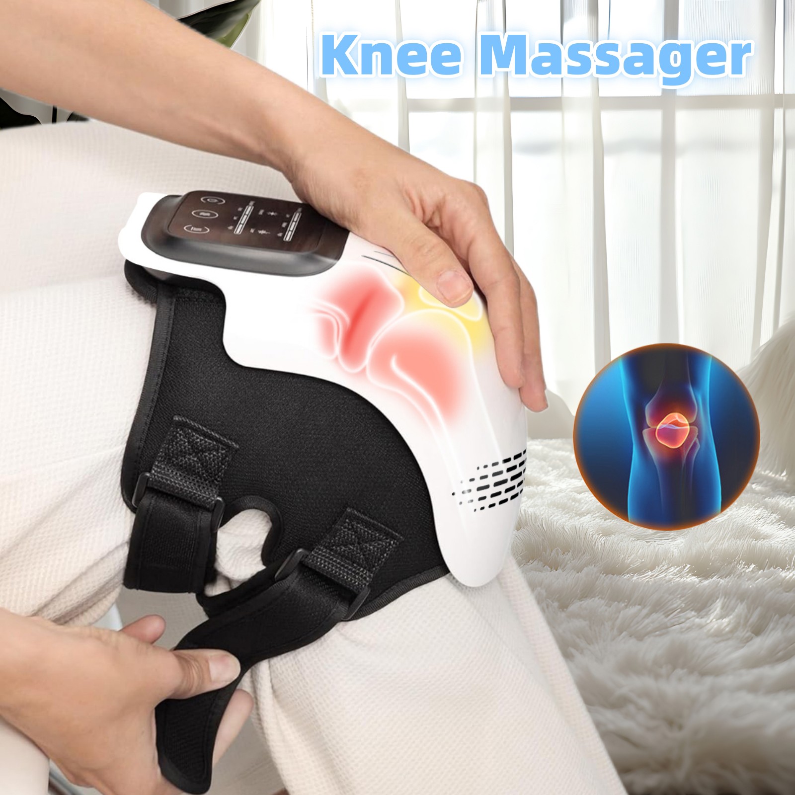 Intelligent Knee Massager Rechargeable, Heating, and Pain Relief for Home Use