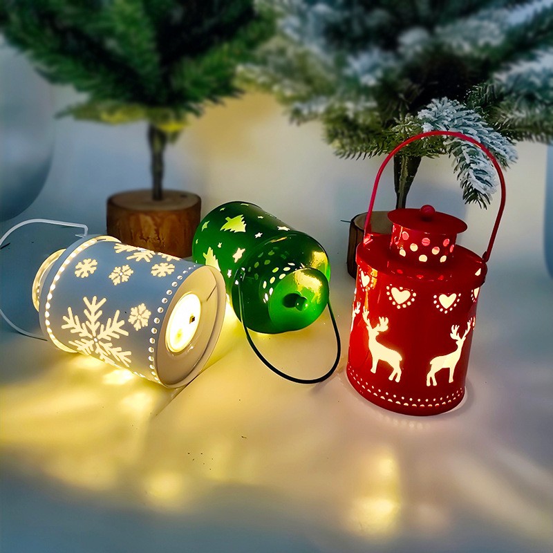 Christmas Candle Lights LED  Small Lanterns for Creative Holiday Decoration