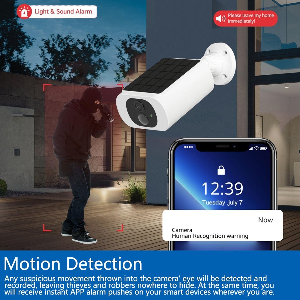 Devoccvo Outdoor Camera with Color Night Vision