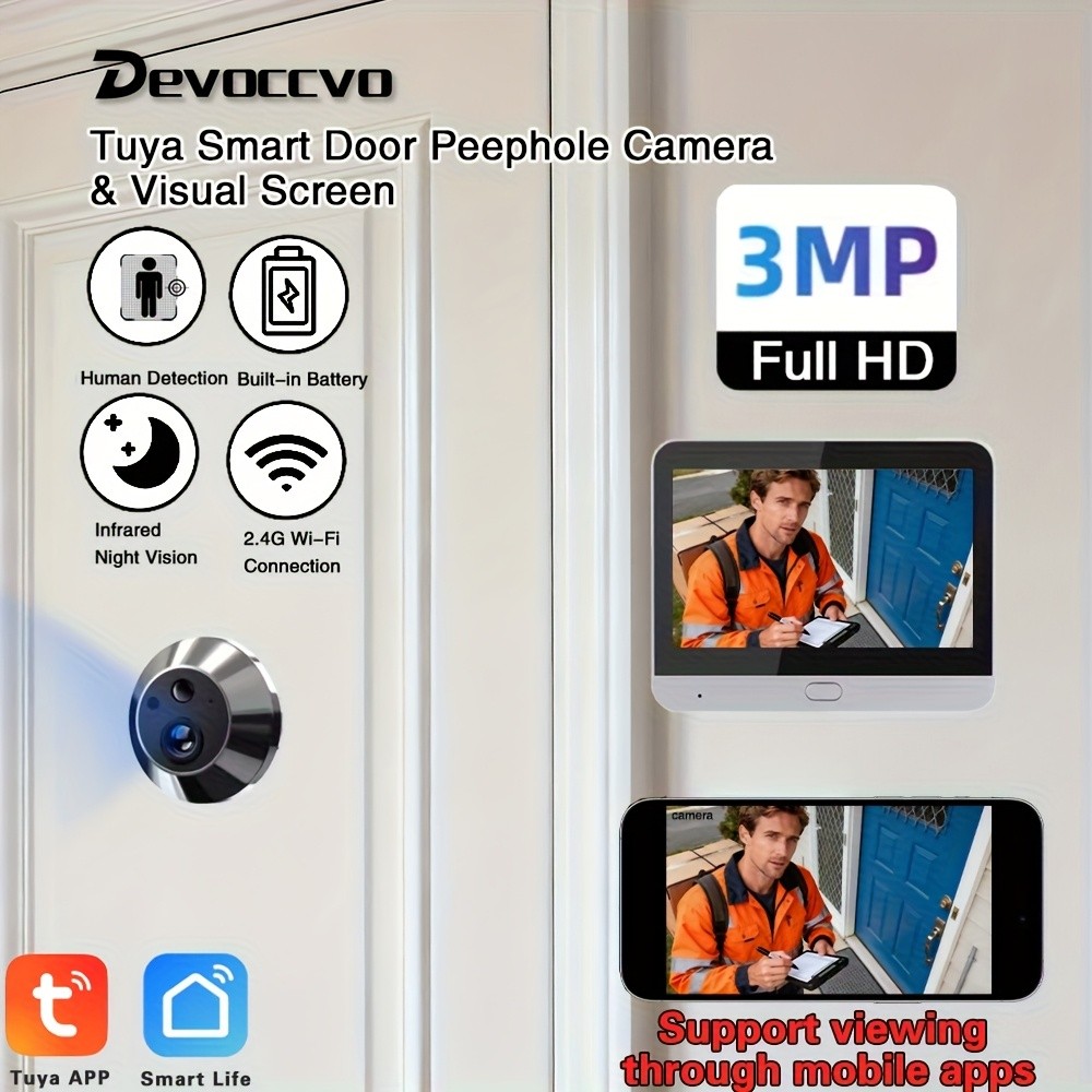 Devoccvo Smart Security Camera with Screen