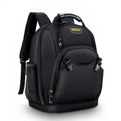 Multi-Functional Tool Bag  Durable, Dual Shoulder Strap Backpack for Plumbers, Electricians, and Mechanics