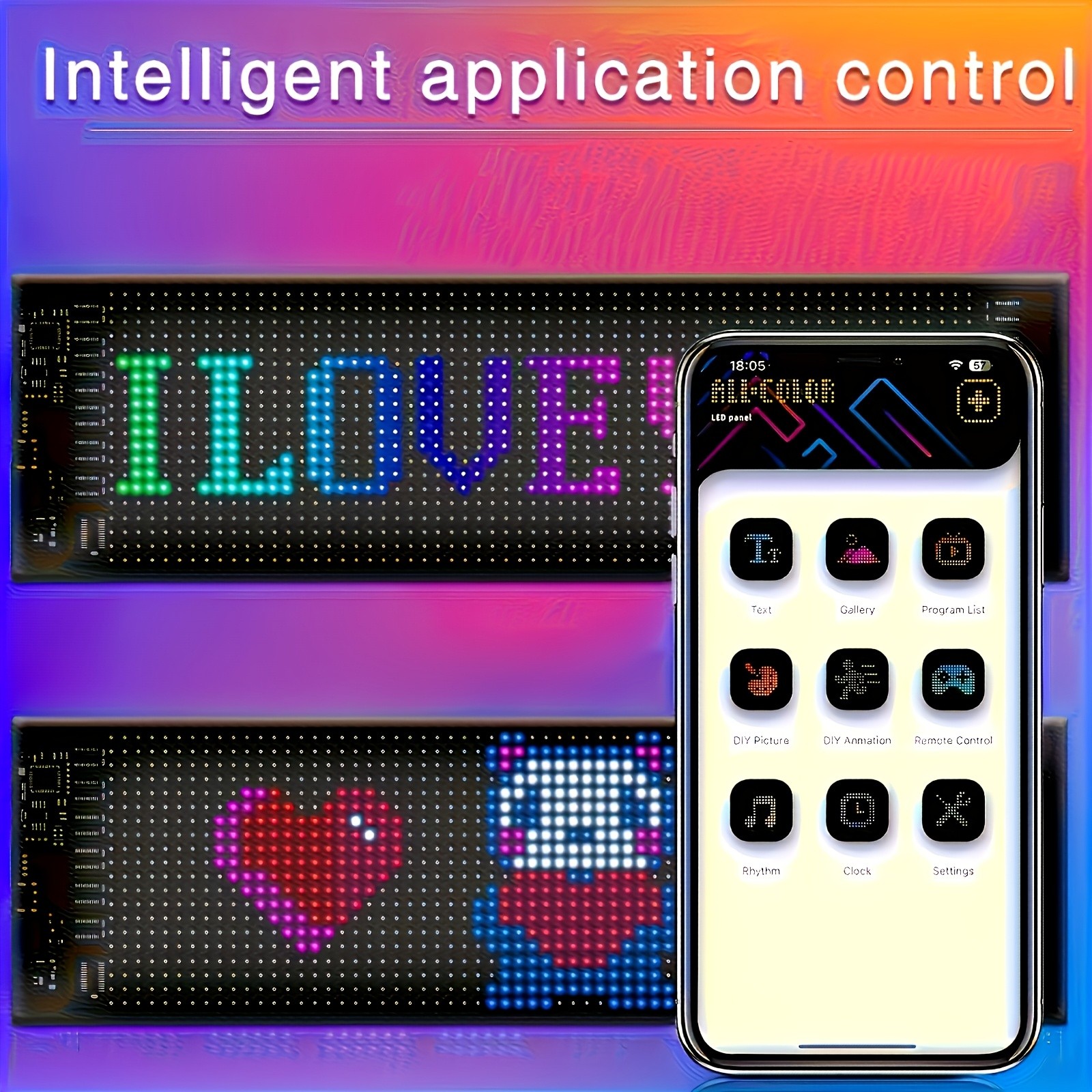 Smart LED Pixel Soft Light Displays