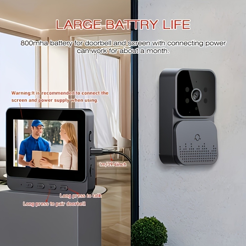 Jiacuali Wireless Video Doorbell Camera