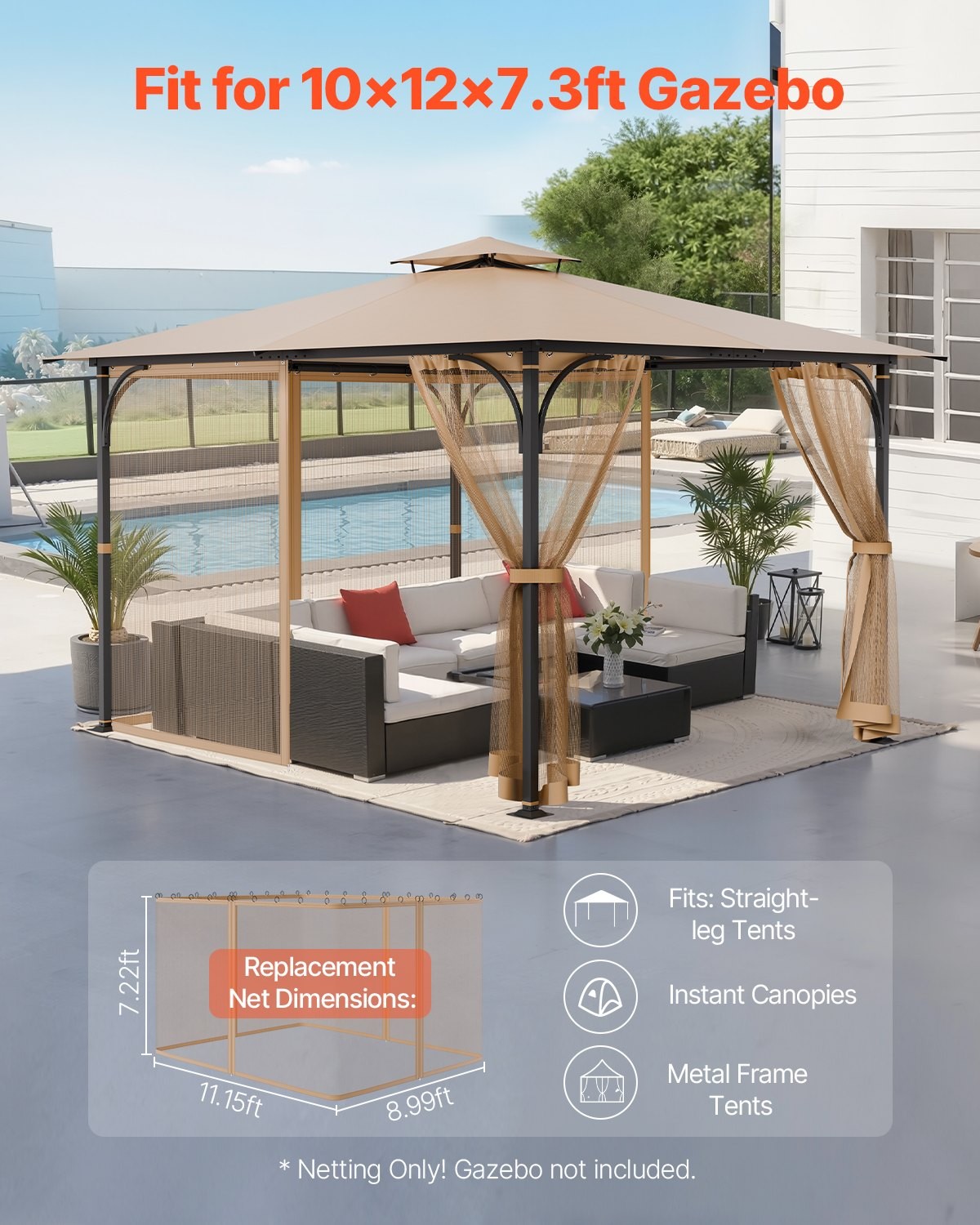 Gazebo Netting Replacement