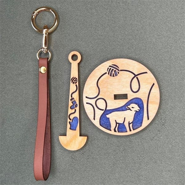 Portable Wrist Yarn Holder, Travel Wrist Hanging Yarn Dispenser