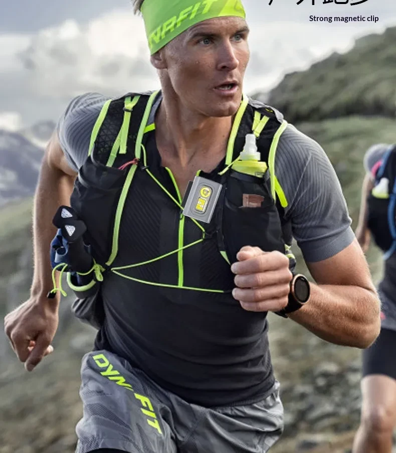 Portable Red-Light Silicone Magnetic Chest Lamp For Night Running