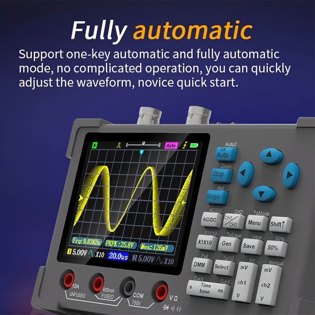 DSO3D12 3.2-Inch Desktop 3-in-1 Digital Oscilloscope