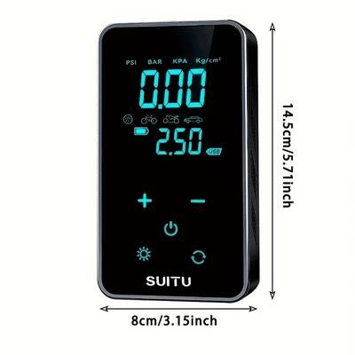Suitu Fast-Charging Tire Air Compressor  Convenient, Intelligent Air Pump for Car and Bicycle Tires