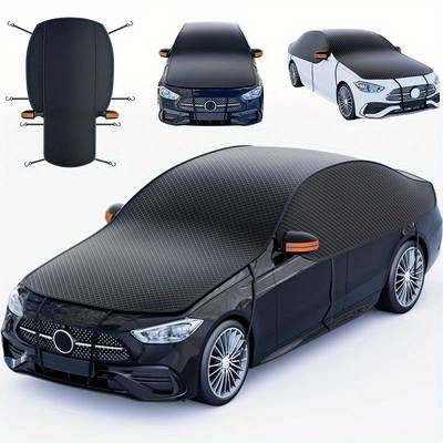Suitu Universal Car Windshield Snow Cover All-Weather Protection with Secure Fit and Easy Storage